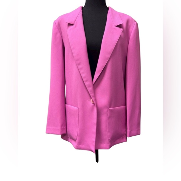 Donnkenny Jackets & Blazers - DonKenny Fuchsia Vintage 90s Y2K Statement Piece "Power" Blazer Size 12